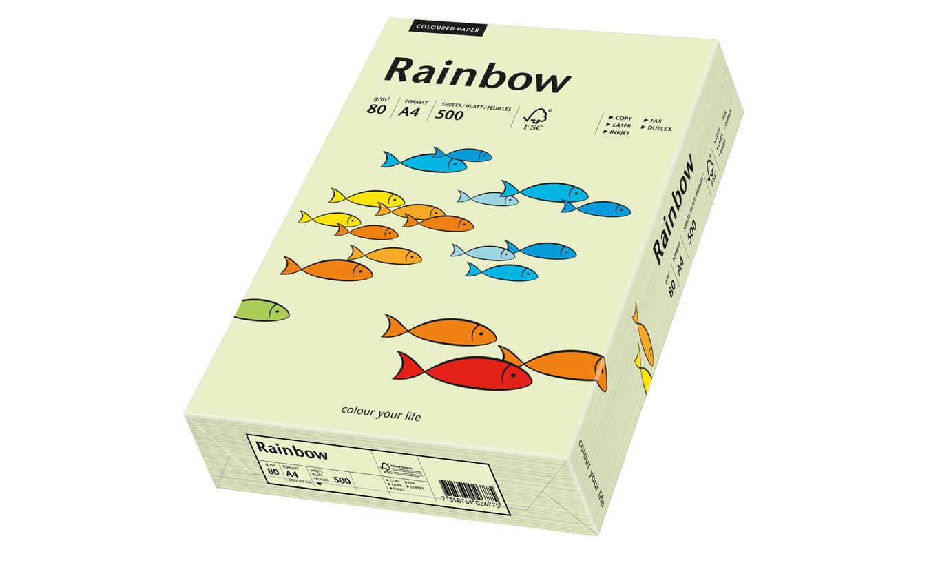 Rainbow Kopierpapier 80 g/m², 500 Stk A4, hellgrün