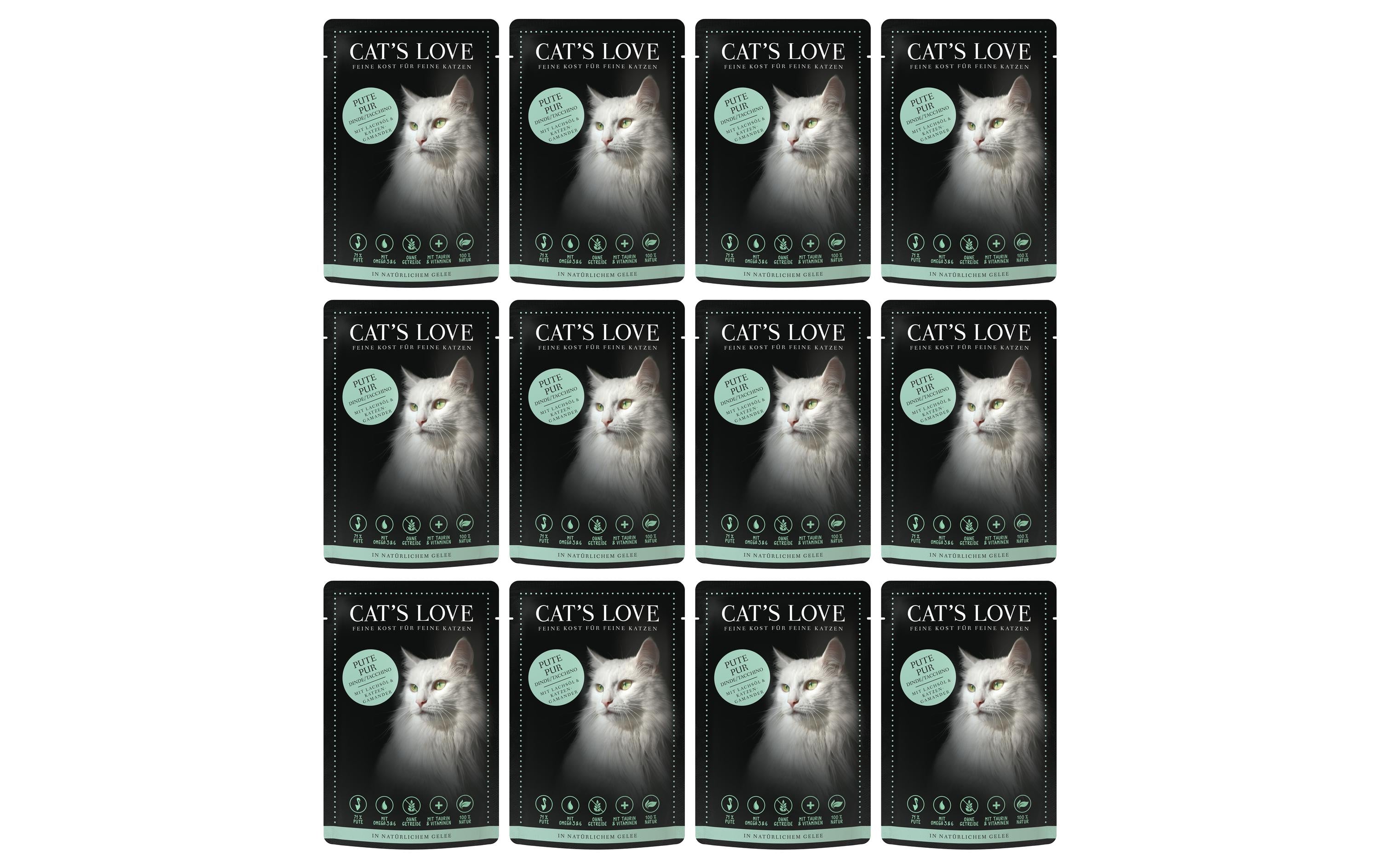 Cats Love Adult Truthahn Pur 12x85g Kit