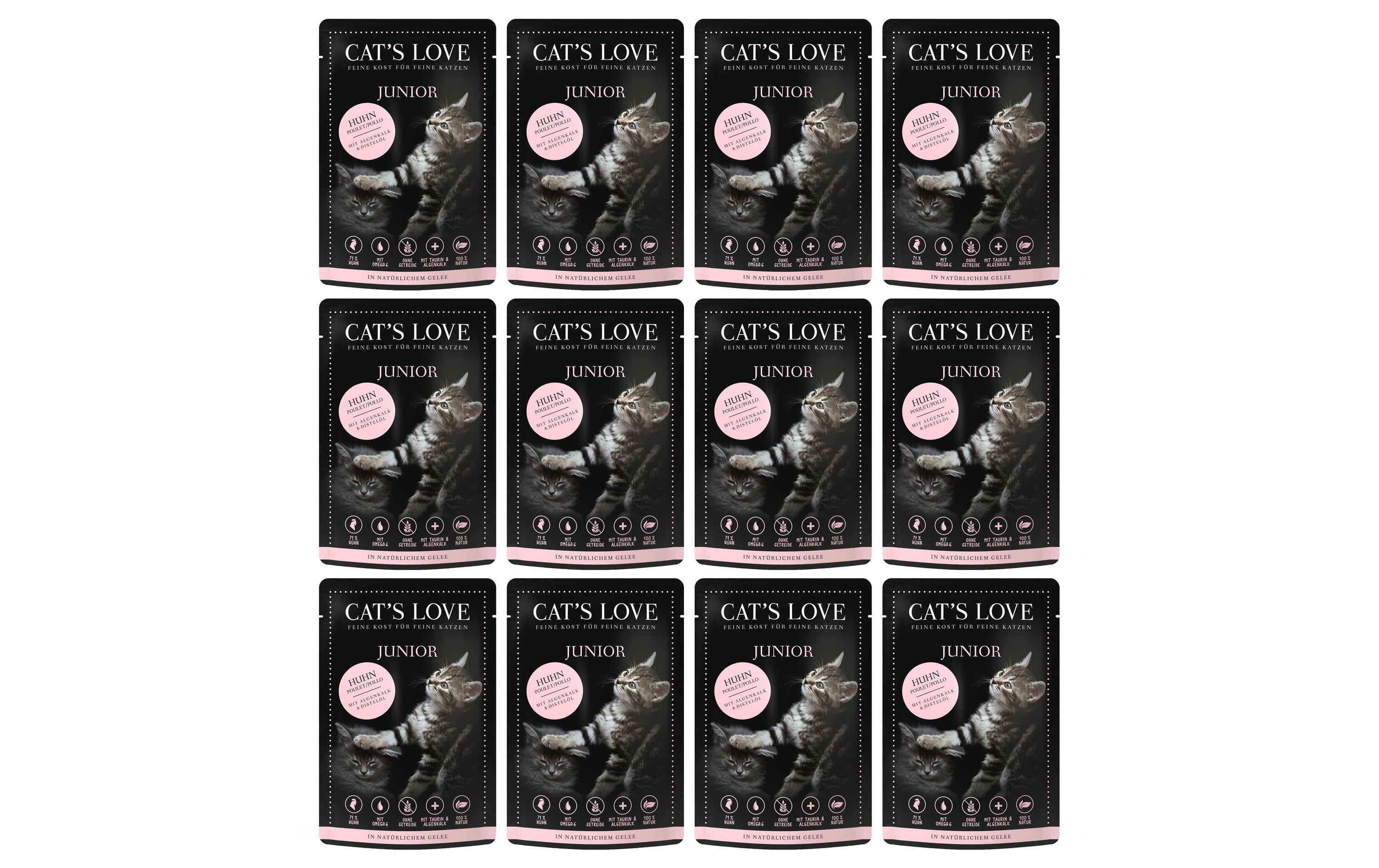 Cats Love Junior Huhn 12x85g Kit