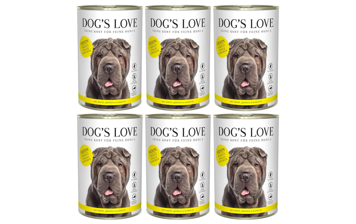 Dogs Love Nassfutter Adult Cla. Huhn Kit 6x400g