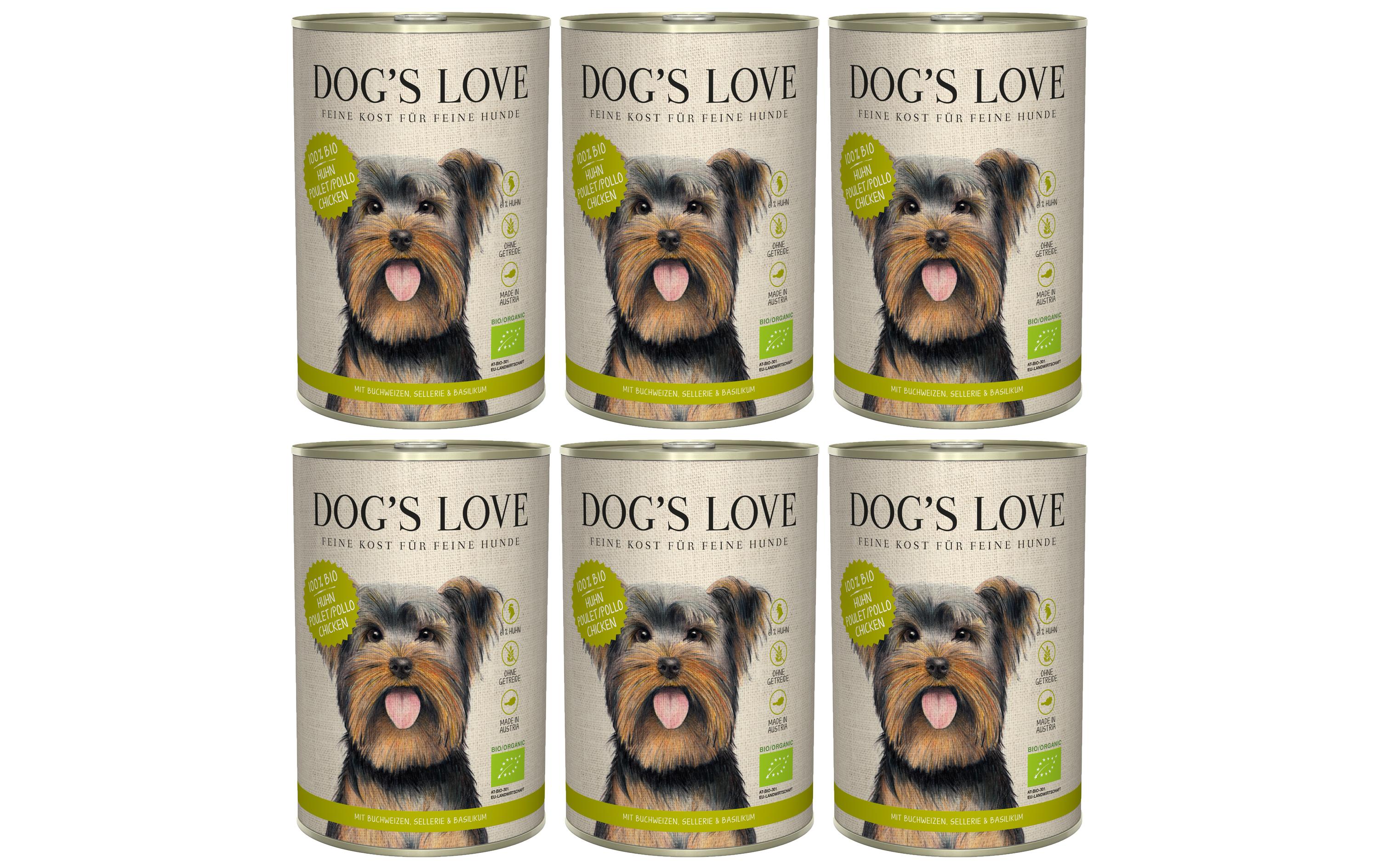 Dogs Love Nassfutter BIO Huhn Kit 6x400g