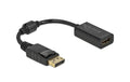 Adapter DP 1.1 Stecker zu HDMI-Buchse Passiv, schwarz