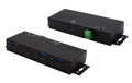EXSYS EX-1237HMVS, 7x USB 3.1 HUB Gen2 4x C- und 3x A-Anschluss, Din Rail Kit