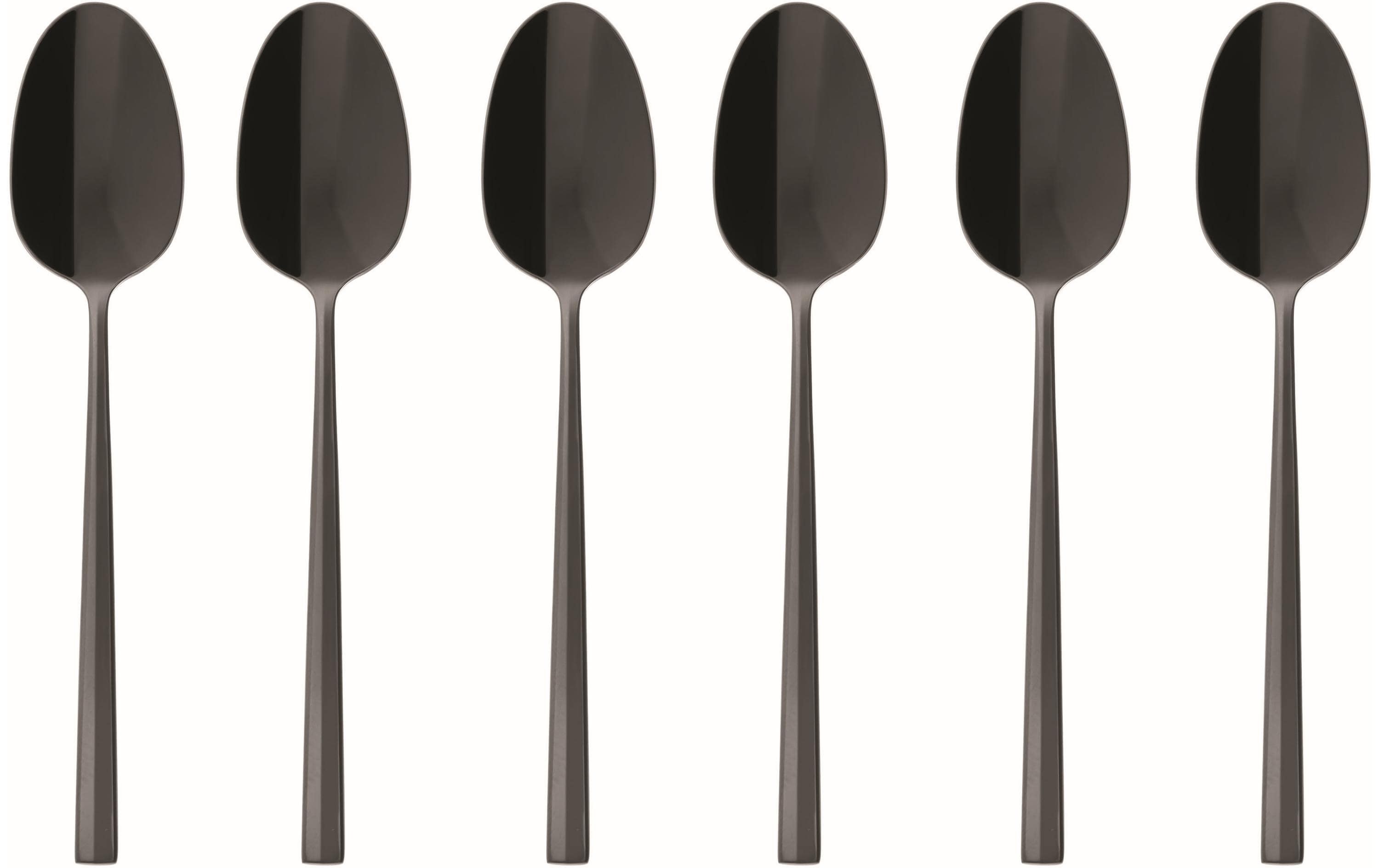 Sambonet Mokkalöffel Rock 6er Set, 2Black, PVD, GK