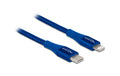 Delock USB Type-C zu Lightning, 1m, Blau Für iPhone, iPad und iPod