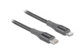 Delock USB Type-C zu Lightning, 2m, Grau Für iPhone, iPad und iPod