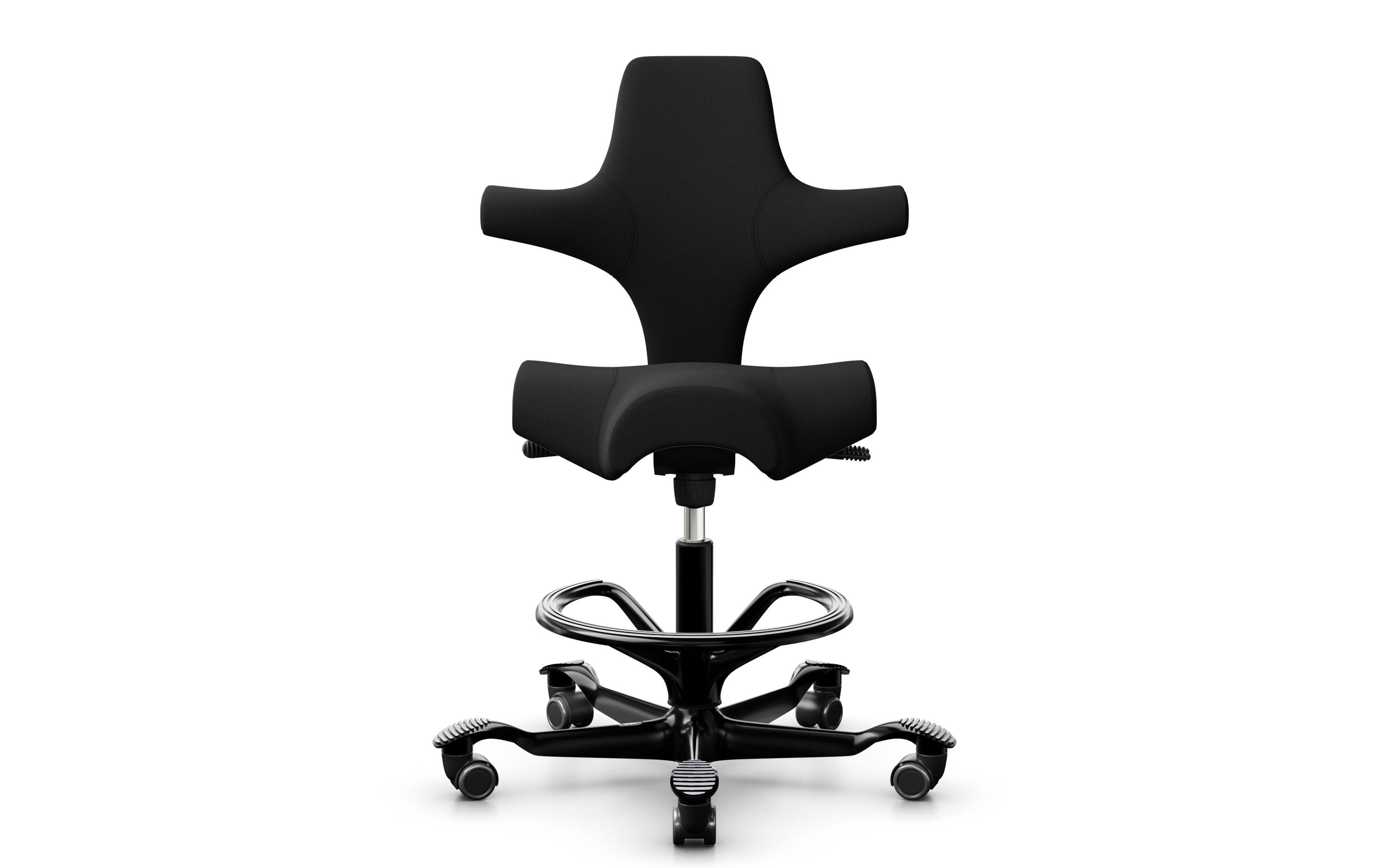 HÅG Bürostuhl Capisco 8106 mit Fussring Farbe: Schwarz