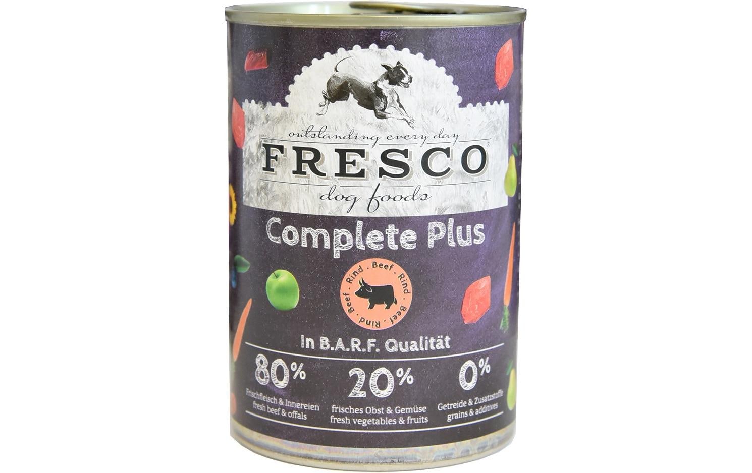 Fresco Nassfutter Complete Plus Rind, 400 g
