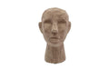 Villa Collection Skulptur Kopf Grau Braun 18x18x31cm, Cement