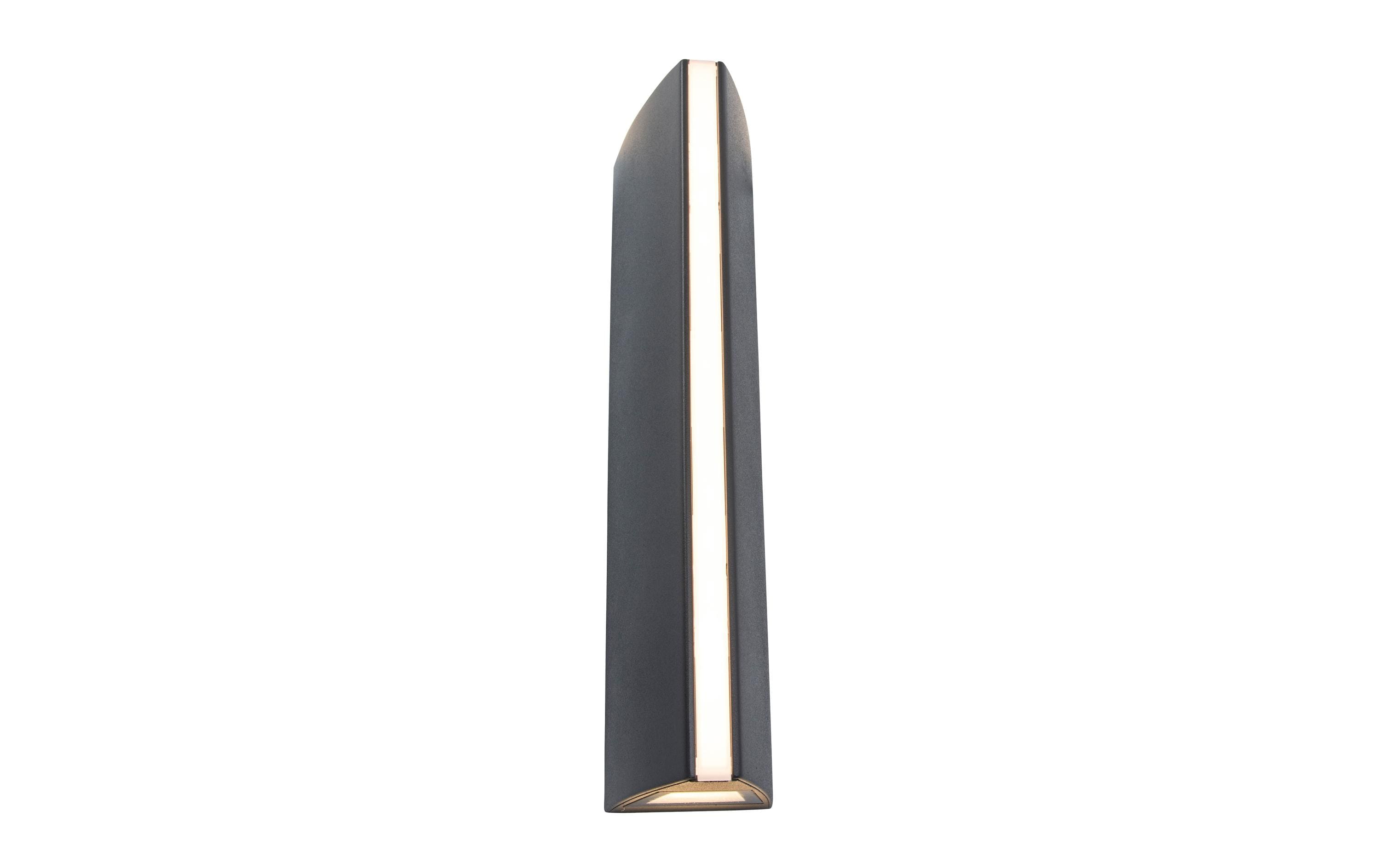 Lutec Wandleuchte LEO 14W, 3000K, IP54, anth.