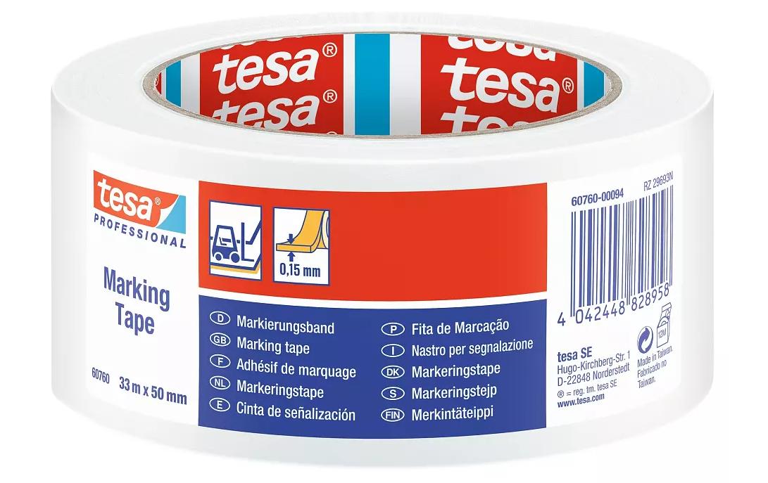 tesa Markierungsband 33m:50mm weiss