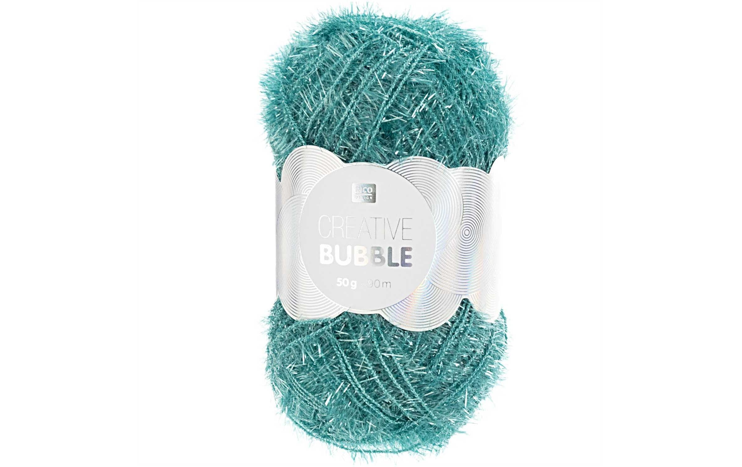 RICO Creative Bubble türkis 50 g, 90 m, 100 % PES