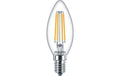 Philips CorePro LEDCandle 6,5-60W E14 827 B35 klar Glas IP44