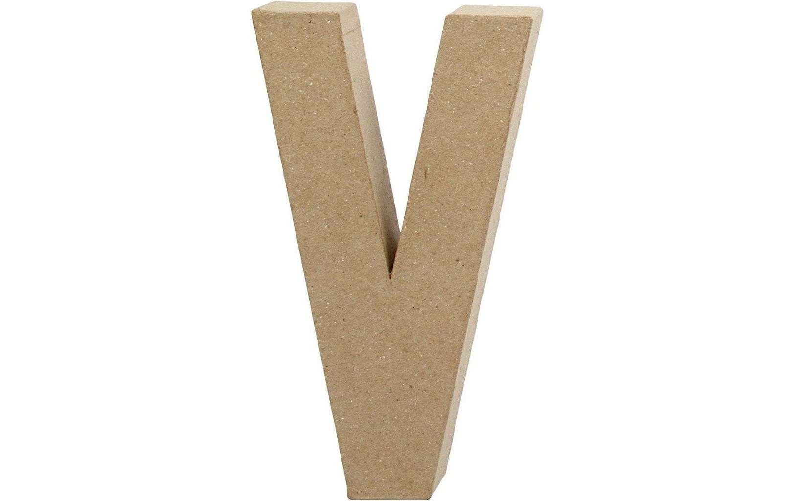 Creativ Company Pappbuchstabe 20.5 cm V