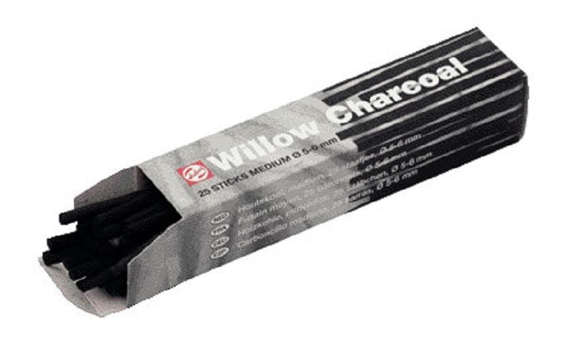Talens Zeichenkohle Mittel 25 Stück, Durchmesser: 5-6 mm