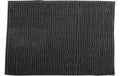 MSV Badteppich Chenille, Dunkelgrau 40x60 cm, Hochfloor, Microfaser,30° waschen