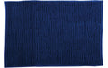 MSV Badteppich Chenille, Dunkelblau 40x60 cm, Hochfloor, Microfaser,30° waschen