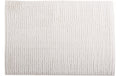 MSV Badteppich Chenille, Weiss 40x60 cm, Hochfloor, Microfaser,30° waschen