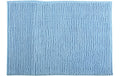 MSV Badteppich Chenille, Hellblau 40x60 cm, Hochfloor, Microfaser,30° waschen