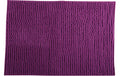 MSV Badteppich Chenille, Violett 60x90 cm, Hochfloor, Microfaser,30° waschen