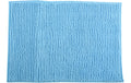 MSV Badteppich Chenille, Hellblau 60x90 cm, Hochfloor, Microfaser,30° waschen