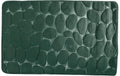 MSV Badematte Kiesel, Grün 40x60 cm, Mikrofiber & PVC, 30° waschbar