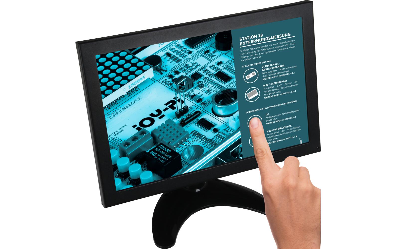 JOY-IT 10"  Display mit Metallgehäuse