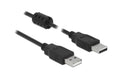 USB2.0 Kabel, A-Stecker zu A-Stecker, 3m Schwarz