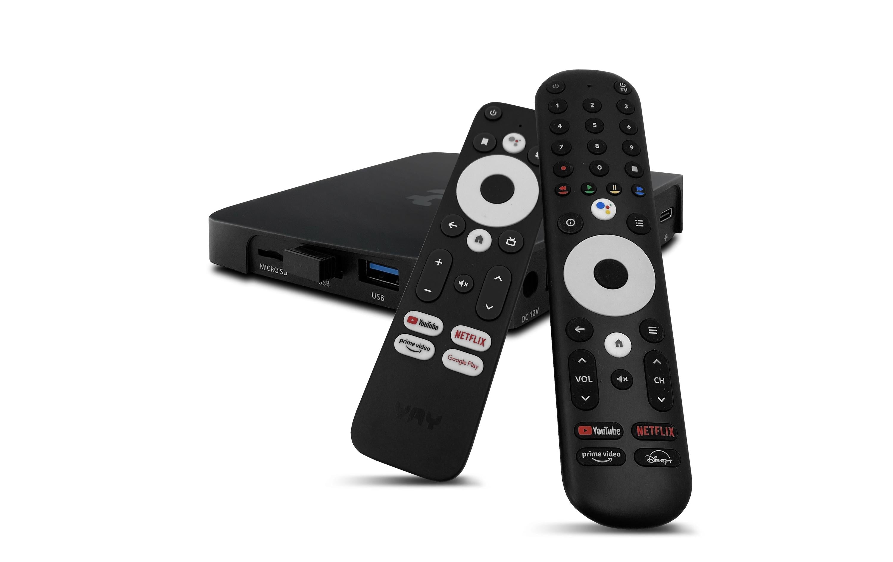 VU+ YAY PRO Streaming Box, 4K Android 10, Chromecast integriert