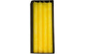 Schulthess Stabkerze Zitronengelb,24x2.2cm 4er Set, Brenndauer ca.11h pro Kerze