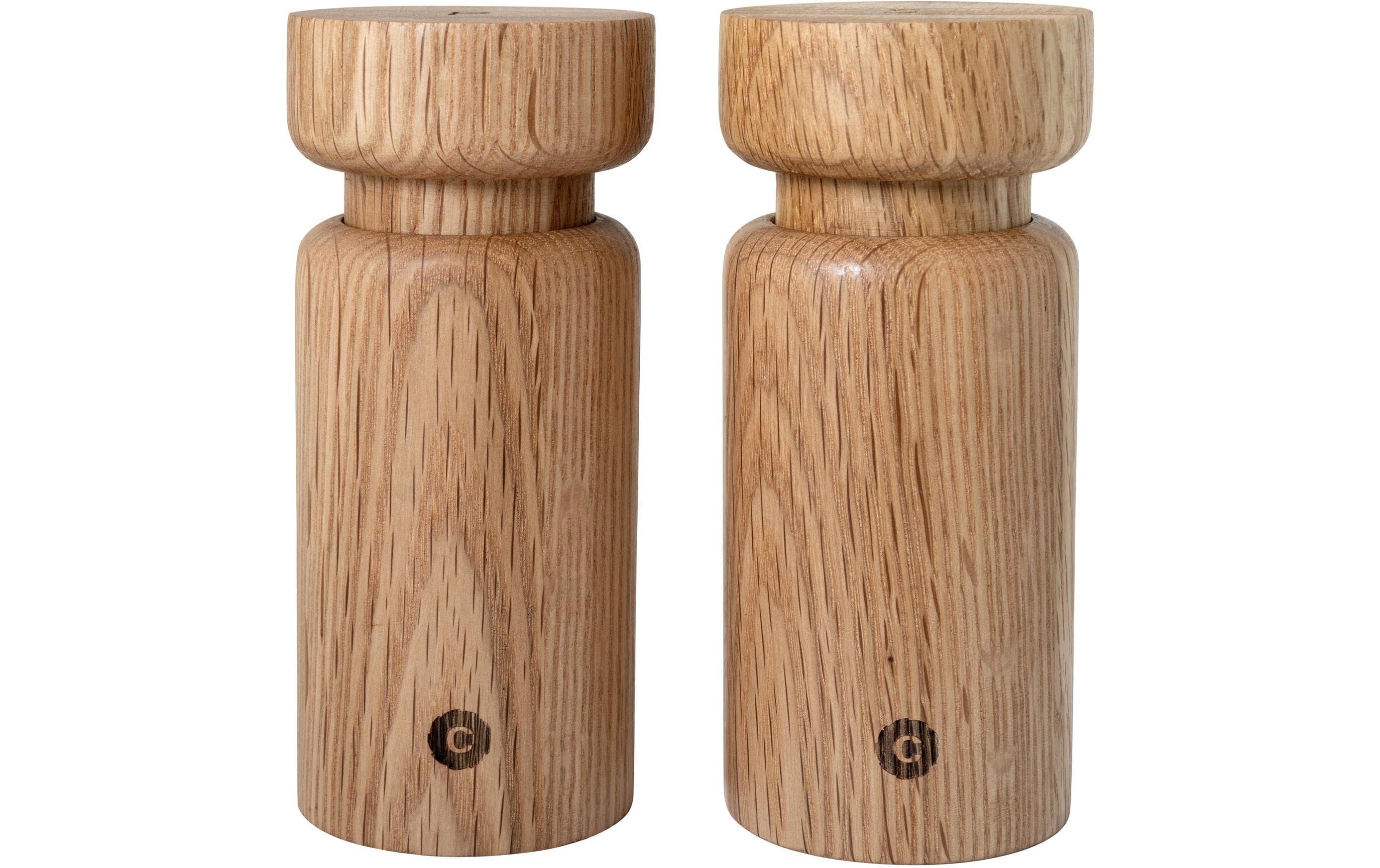 Crushgrind Gewürzmühle Helsinki 2er Set 2er Set, FSC Eiche, Höhe 13cm