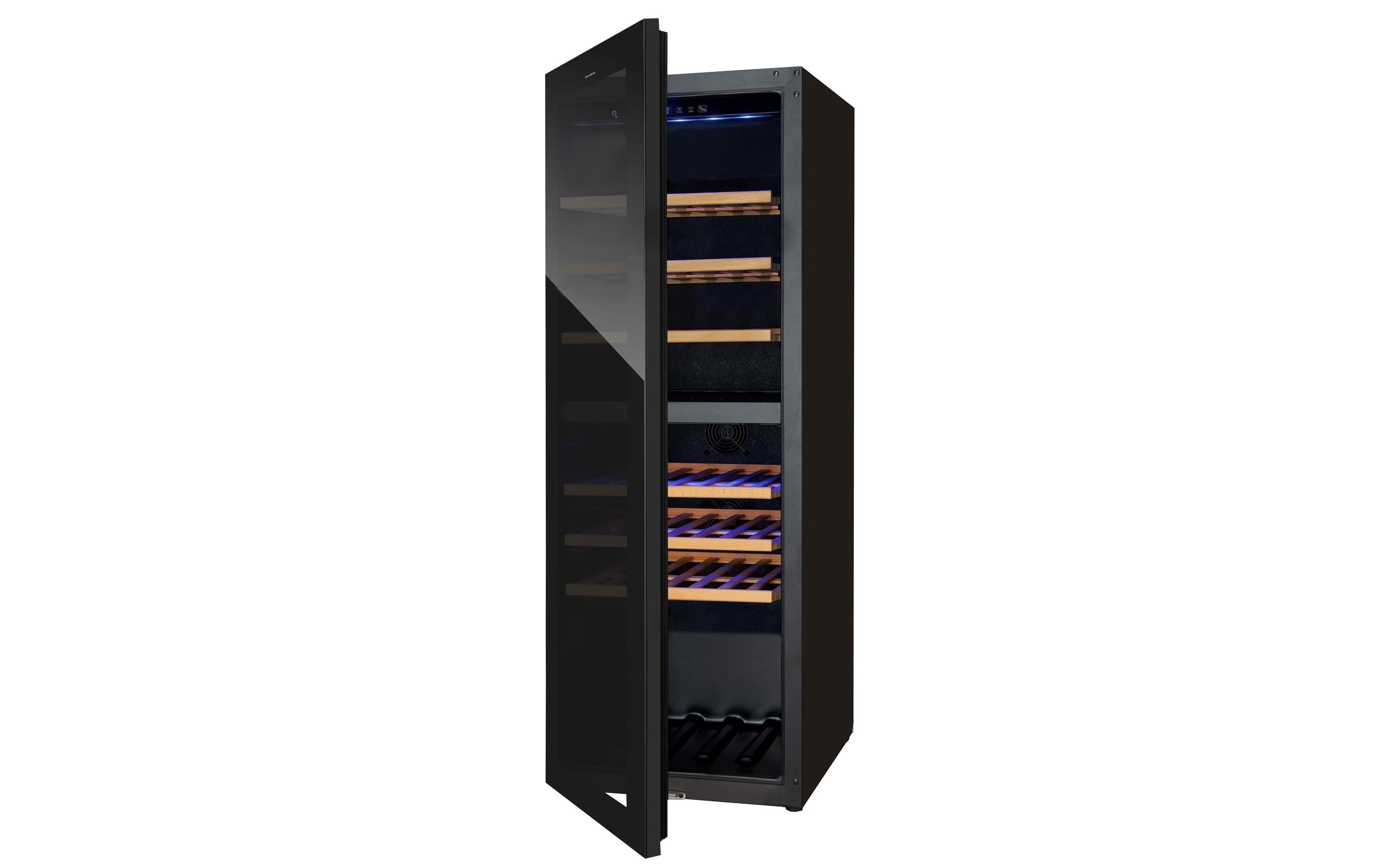 Trisa Weinschrank 291l, links G, 98 Flaschen, 42dB, Dual Zone