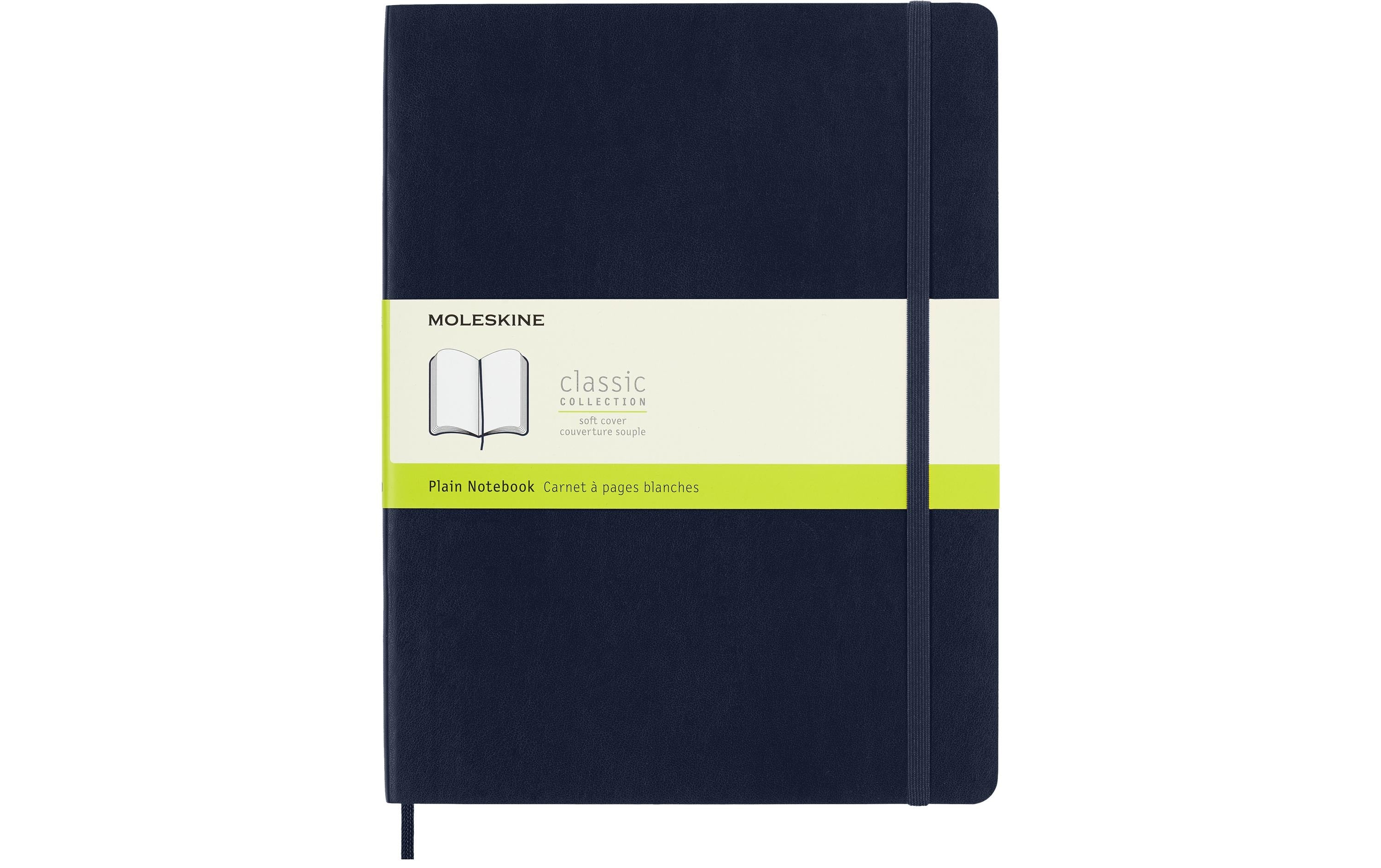Moleskine Notizbuch Classic XL Saphier blanko, Softcover, 192 Seiten