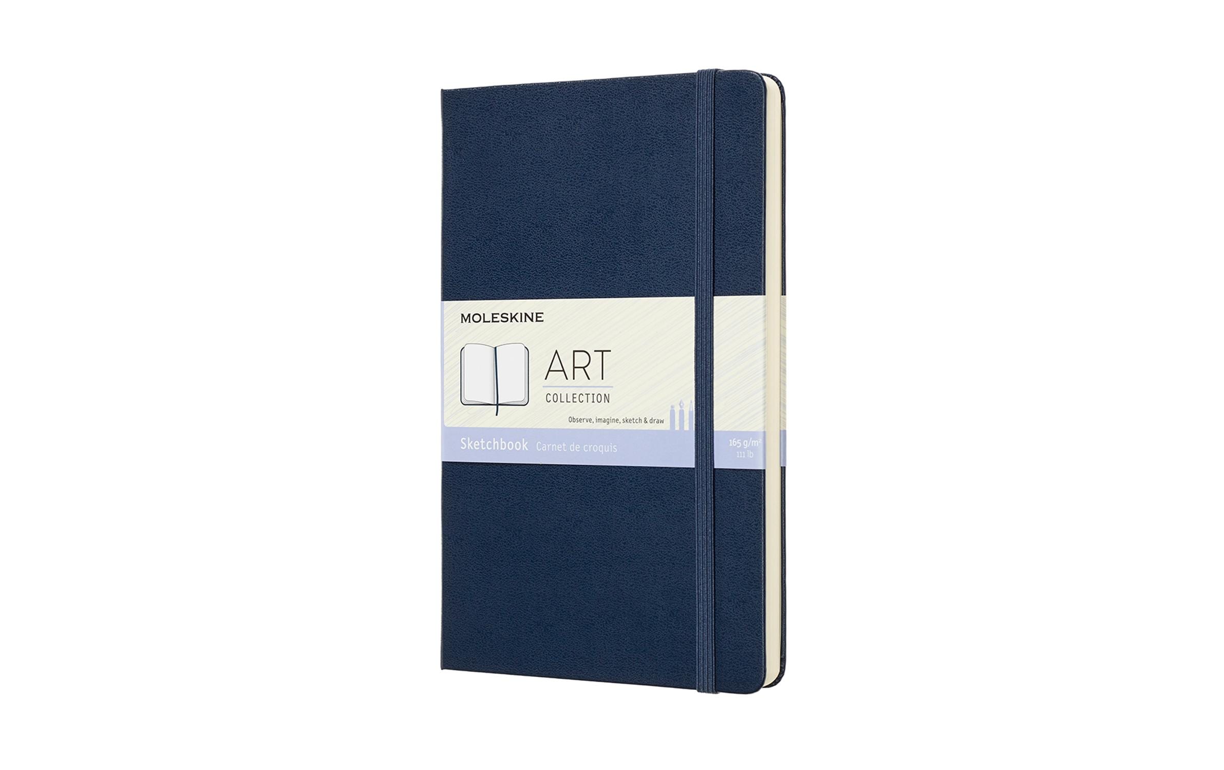 Moleskine Skizzenbuch A5 Saphier blanko, Hardcover, 104 Seiten