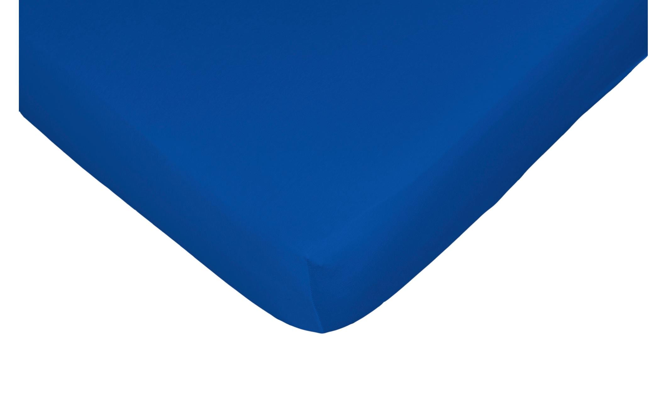 Fixleintuch Jerry blau 180-200x200 cm 100% BW-Single-Jersey, Gummizug