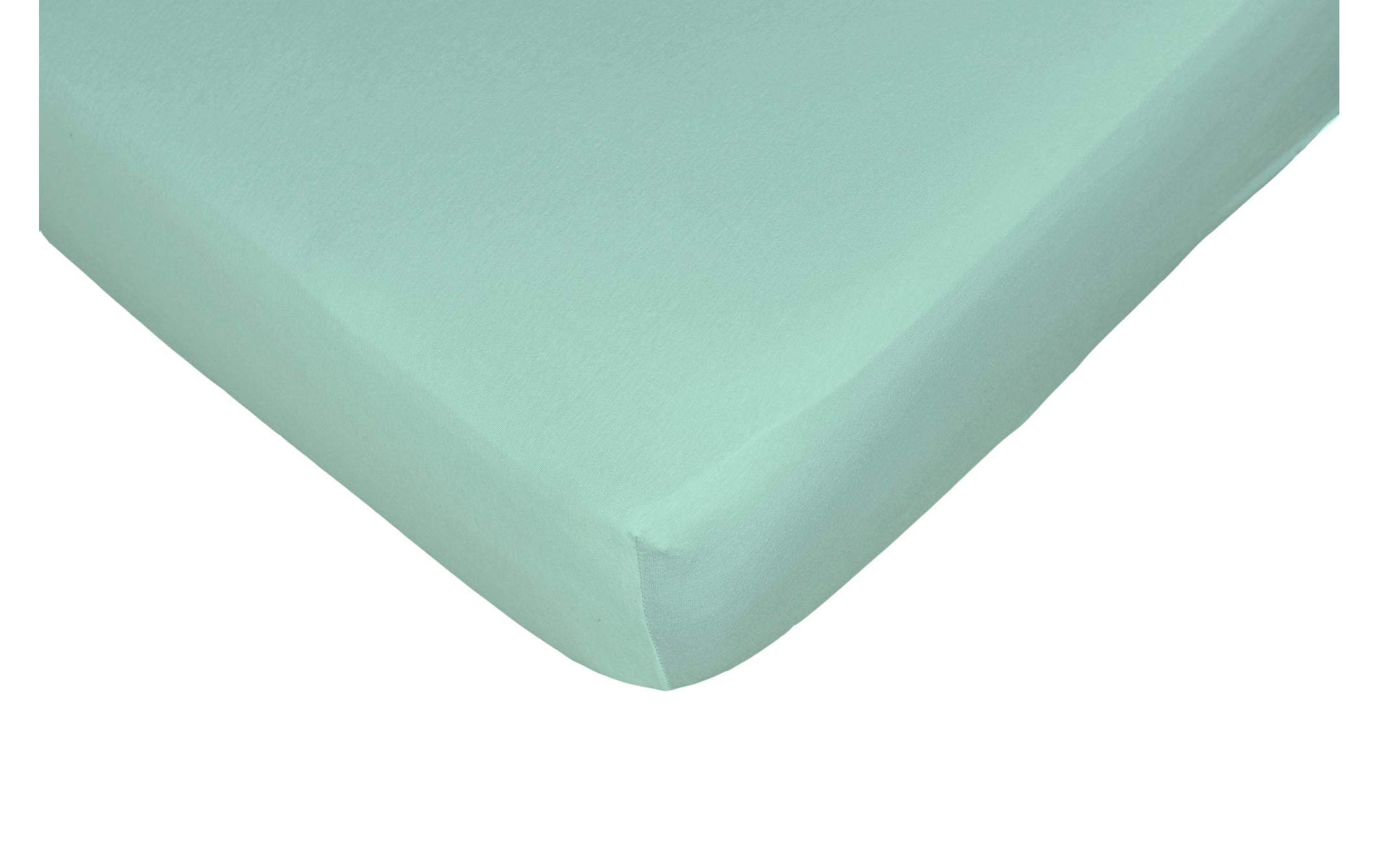 Fixleintuch Jerry mint 140-160x200 cm 100% BW-Single-Jersey, Gummizug