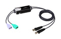 Aten CS62KM USB KM Switch 2-Port 1x XRT-0006G Remote Port, 2x USB Typ A