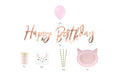 Partydeco Decorations Set Katze 6-teilig, rosa