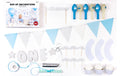 Partydeco Decorat. Set 1st Birthday silber 9-teilig, silber, blau