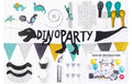 Partydeco Decorations Set Dinosaurs 10-teilig, farbig