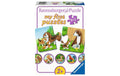 Puzzle Tierfamilien auf dem Bauernhof 9x2 Teile