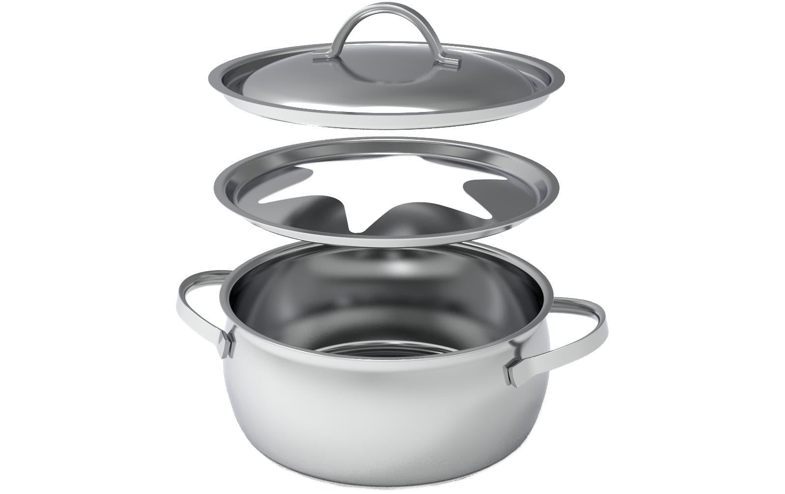 Kisag edelstahl Fondue Topf Gstaad Edelstahl