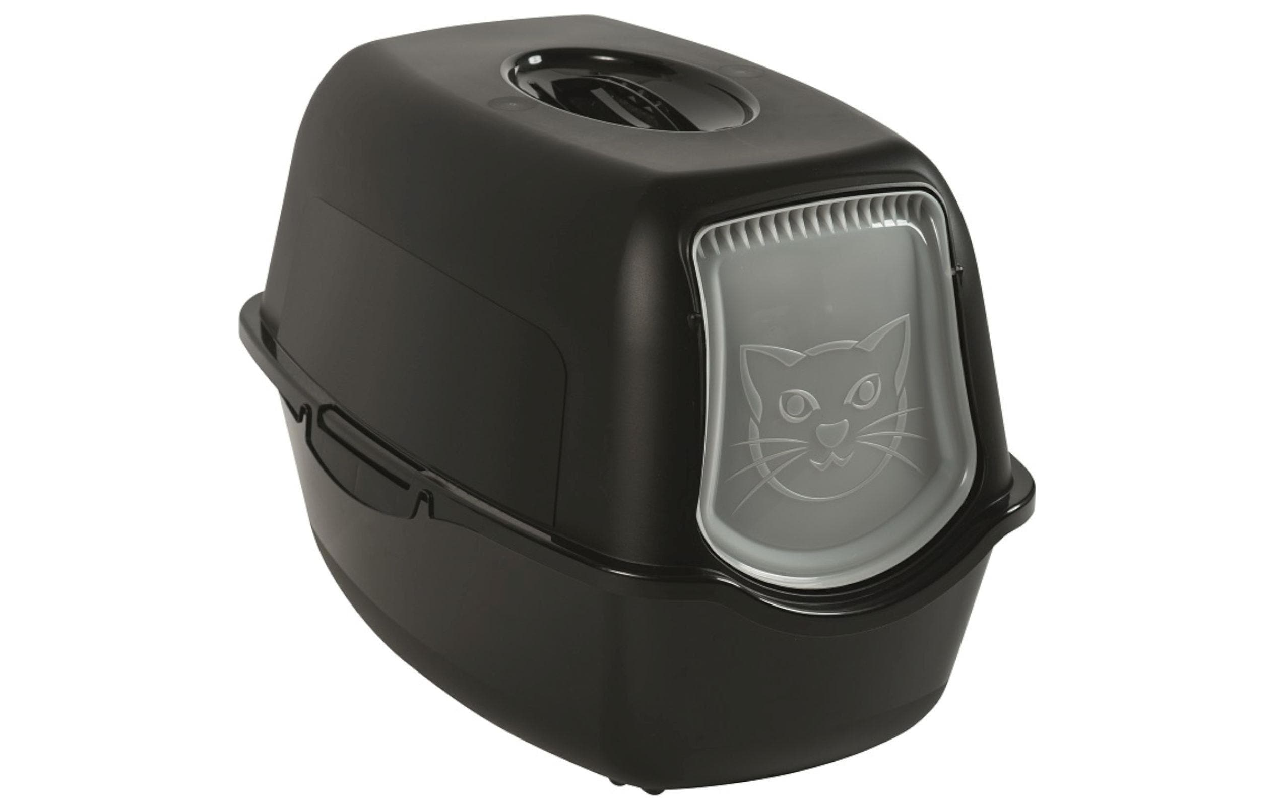 Rotho Katzentoilette Bailey ECO schwarz, 55.2x39x38.7cm