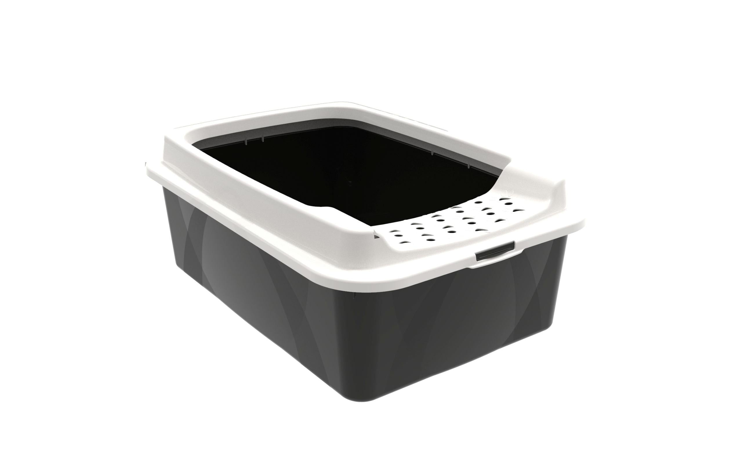 Rotho Katzentoilette Bonnie M ECO schwarz/sand, 57cm x39cm x 20cm