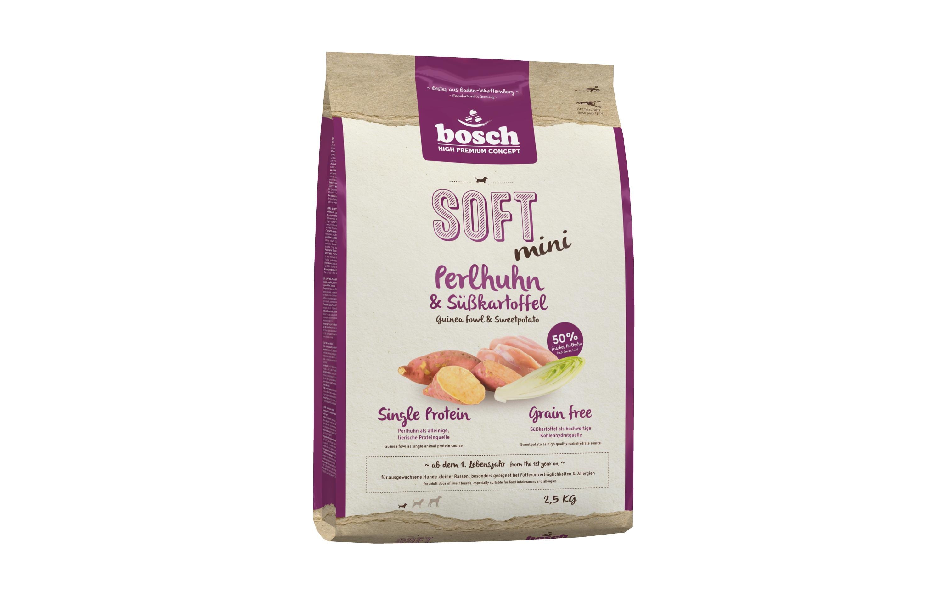 Bosch Soft Adult Mini Perlhuhn & Süsskartoffel 2.5kg