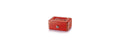 Rieffel Geldkasette mit Münzfach 15.3x12x7cm, rot