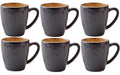 Bitz, Kaffeetasse 190 ml, 6 Stück, Schwarz/ 6 Stück, V: 190ml, H: 8cm, D: 6.8cm