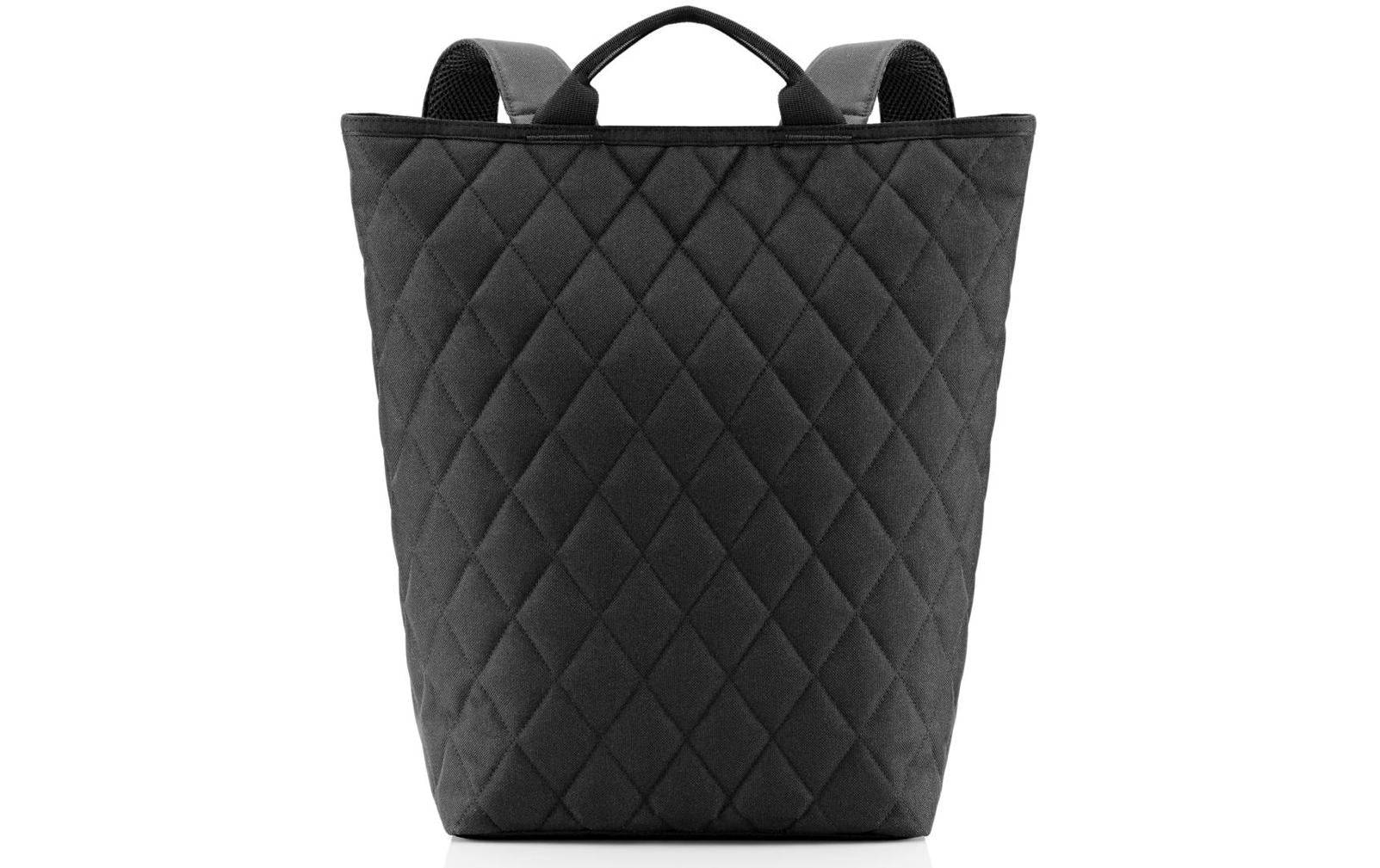 Reisenthel Einkaufstasche shopper-backback rhombus black, 16 l, 45 x 44 x 17 cm