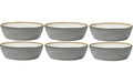 Bitz Schale 18cm Grau/Creme 6 Stk., C: 18cm, H: 4.8cm, Stoneware