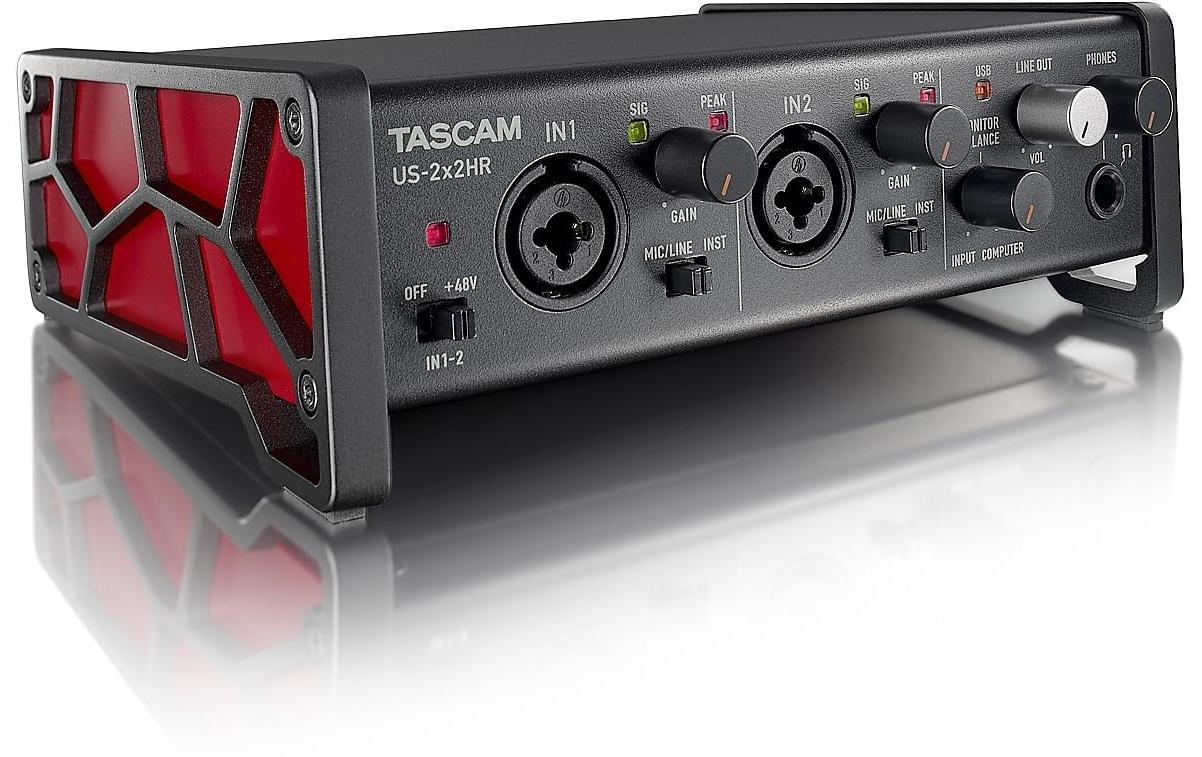 Tascam SERIES US-2X2HR USB Audio/MIDI Interface, 2 In/Out, USB 2.0